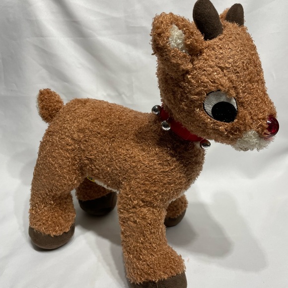 BAB Build A Bear Workshop Rudolf the Red-Nosed Reindeer great condition - Picture 10 of 11